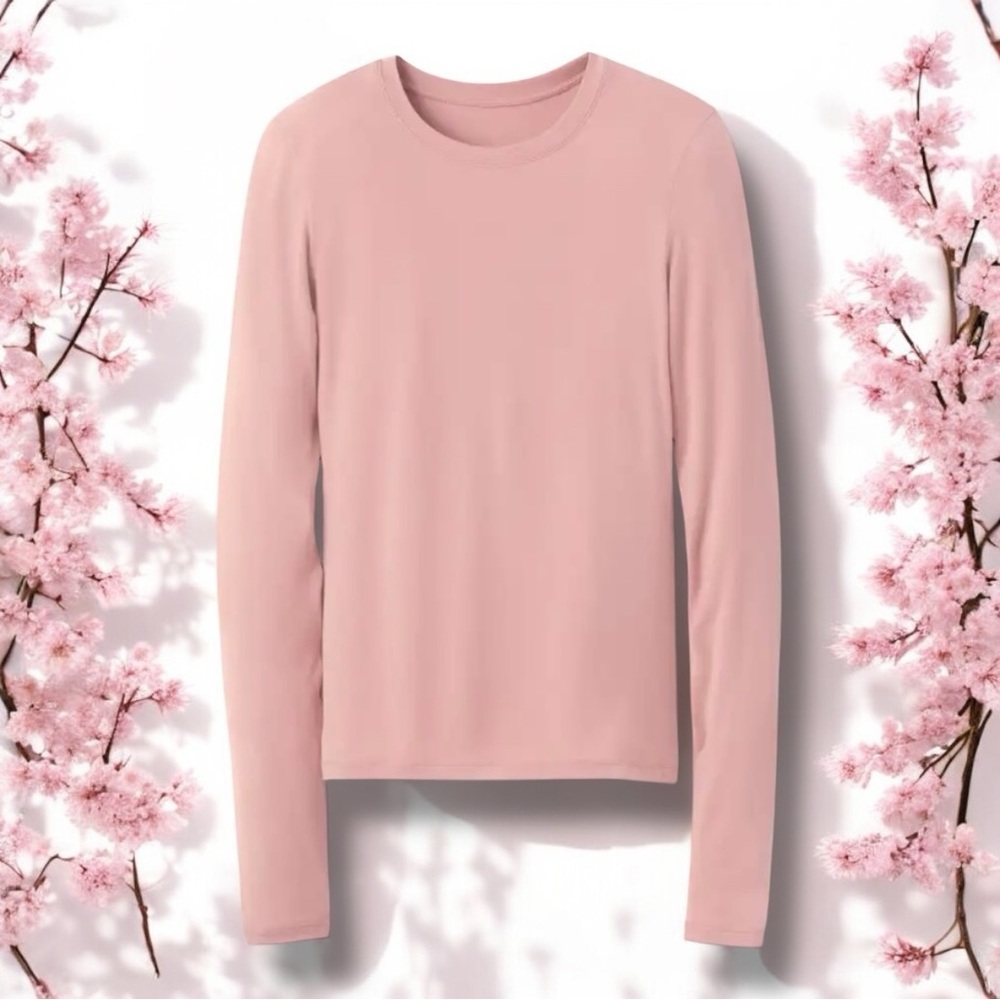 New UGG Pink Tee - Long Sleeve - Silky Ugg T-Shirt Top - Size Small - Color PCNY - Picture 11 of 15
